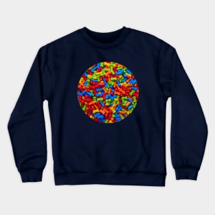 Colorful Candy Bones Photograph Crewneck Sweatshirt